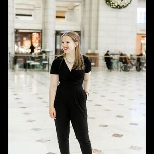 GUC ASOS Black Wrap jumpsuit